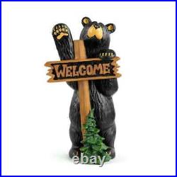 Big Sky Carvers Welcome Bear Grand Figurine Bearfoots Collection Rustic Bear D