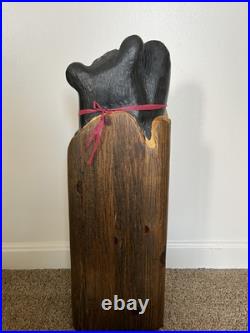 Big Sky Carvers Welcome Bear Sign 23 SIGNED