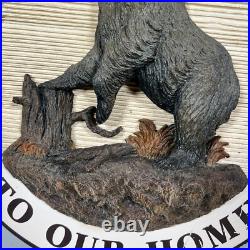 Big Sky Carvers Welcome To Our Home Custom Wood Door Hanger Sign Bear Big Sky Carvers Welcome To Our Home Custom Wood Door Hanger Sign Bear