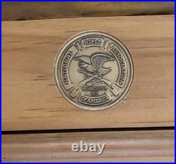 Big Sky Carvers Wood Cabinet Larry Fanning Grizzly Encounter NRA Edition RARE