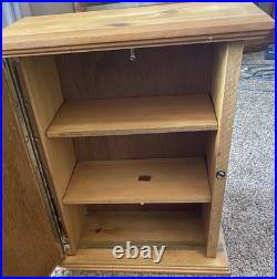 Big Sky Carvers Wood Cabinet Larry Fanning Grizzly Encounter NRA Edition RARE