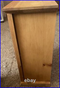 Big Sky Carvers Wood Cabinet Larry Fanning Grizzly Encounter NRA Edition RARE