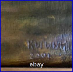 Big Sky Carvers Wood Cabinet Larry Fanning Grizzly Encounter NRA Edition RARE