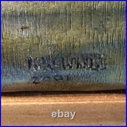 Big Sky Carvers Wood Cabinet Larry Fanning Grizzly Encounter NRA Edition RARE