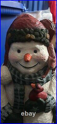 Big Sky Carvers Woodland Snowman Bridger Trading Co Xmas Resin Figure Christmas
