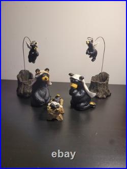Big Sky Carvers by Jeff Fleming Bearfoots Beartivity 7 piece Nativity set MIB
