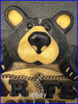 Big Sky Cravers Retired Bearfoots Bears Feet Only Sign Hanging Wall Decor