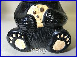 Big Sky Gifts Bearfoots Black Bear Cookie Jar 12 Bears By Jeff Glen EUC