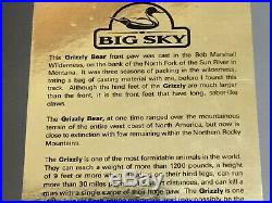 Big Sky Grizzly bear foot print casting From Bob Marshall Wilderness Montana
