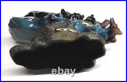 Big Sky Home Schooled Statue Marc Pierce Mother Bear & Two Cubs Trout Fishing