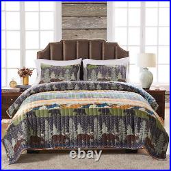 Big Sky Lodge and Lakehouse Style Reversible Quilt Set, 2-Piece Twin Big Sky Lodge and Lakehouse Style Reversible Quilt Set, 2-Piece Twin