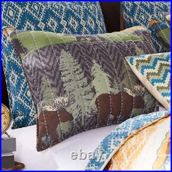 Big Sky Lodge and Lakehouse Style Reversible Quilt Set, 2-Piece Twin Big Sky Lodge and Lakehouse Style Reversible Quilt Set, 2-Piece Twin
