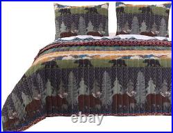 Big Sky Lodge and Lakehouse Style Reversible Quilt Set, 2-Piece Twin Big Sky Lodge and Lakehouse Style Reversible Quilt Set, 2-Piece Twin