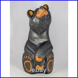 Big Sky Wood Carvers Sculpture Large 15.5 Black Bear Rustic Cabin Jeff Fleming