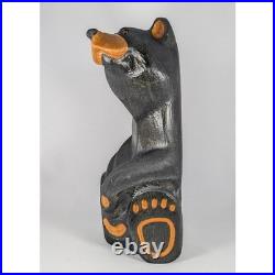 Big Sky Wood Carvers Sculpture Large 15.5 Black Bear Rustic Cabin Jeff Fleming
