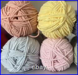 Big Twist Baby Bear Yarn Lot of 5 Posh Feel-Sage, Sunshine, Strawberry, Blue Sky Big Twist Baby Bear Yarn Lot of 5 Posh Feel-Sage, Sunshine, Strawberry, Blue Sky