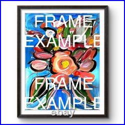 Big league chew gum expressionism modern wall art painting 14X11 canvas original