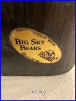 Big sky bears jeff fleming standing wood bear figure