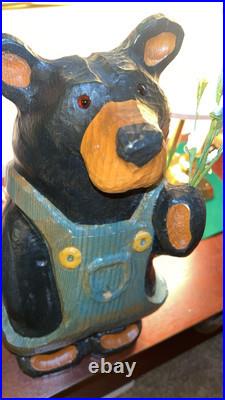 Big sky carved Wood black Bear Bernie