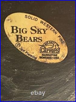 Big sky carvers Big black bear Statue