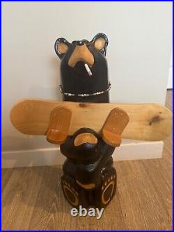 Big sky carvers snowboarding bear