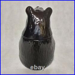 Black Bear Cookie Jar Jim Fleming Big Sky Carvers Bearfoots Tabletop Ceramic