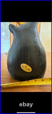 Black big sky bear statue in perfect condition great for a mantle