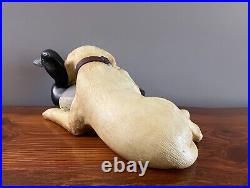 Bradford Williams Big Sky Carvers Labrador Retriever Puppy Dog Duck Hunt Statue