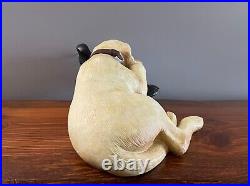 Bradford Williams Big Sky Carvers Labrador Retriever Puppy Dog Duck Hunt Statue