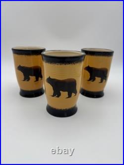 Brushwerk's Bear Mug by Big Sky Carvers 5 5/8 Tall Discontinued Lot of 3