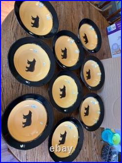 Brushwerks Big Sky Carvers 24-piece Bear Themed Dinner Set