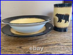 Brushwerks Big Sky Carvers 24-piece Bear Themed Dinner Set