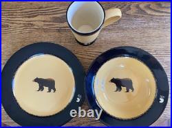 Brushwerks Big Sky Carvers 24-piece Bear Themed Dinner Set
