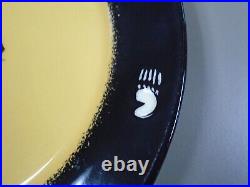 Brushwerks Big Sky Carvers Set of 4 Bear 10.75 Stoneware Rimmed Dinner Plates