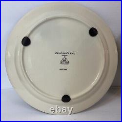 Brushwerks Plates 10-5/8 Big Sky Carvers Bears Stoneware Black Rimmed Set of 2