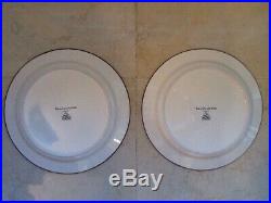 Brushwerks Stoneware Big Sky Carvers Bear 10 3/4 Large Dinner Plates Set Of 2