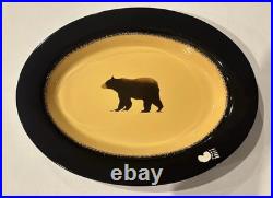 Brushwerks Stoneware Platter By Big Sky Carvers/Bearfoots Bears