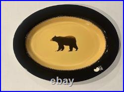 Brushwerks Stoneware Platter By Big Sky Carvers/Bearfoots Bears