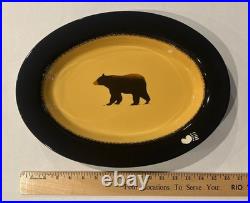 Brushwerks Stoneware Platter By Big Sky Carvers/Bearfoots Bears