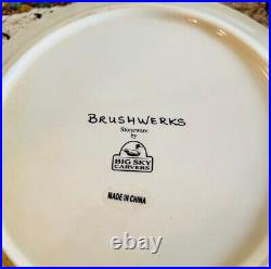 Brushwerks Stoneware by Big Sky Carvers Dinner/Salad Plates