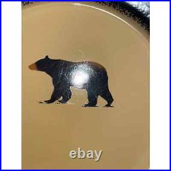 Brushwerks by Big sky Carvers bear plate Set Of 4