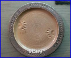 Cabelas Rustic Maskwa Bear Paw Dishes Plates Bowls 7 pc serves 2 Big Sky Carvers