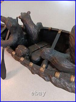Canoe Trip By Montana Artist Jeff Fleming Handcast From Original Sculpture