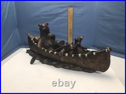 Canoe Trip Jeff Fleming Big Sky Carvers 24 Bear Sculpture Bear Foots