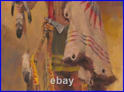 Charles Winfield Miller Original Native Americn Oil Painting Running Bear Charles Winfield Miller Original Native Americn Oil Painting Running Bear