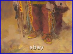 Charles Winfield Miller Original Native Americn Oil Painting Running Bear Charles Winfield Miller Original Native Americn Oil Painting Running Bear