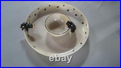 Chip & Dip 2 piece Serving Dish Big Sky Carvers Bears Porcelain