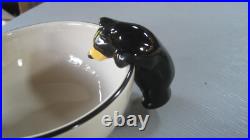 Chip & Dip 2 piece Serving Dish Big Sky Carvers Bears Porcelain