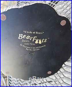 Circle Of Bears Bear Foots Bears By Jeff Fleming Candle Holder Big Sky Carvers