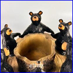 Circle Of Bears Bear Foots Jeff Fleming Big Sky Carvers Votive Candle Holder VTG